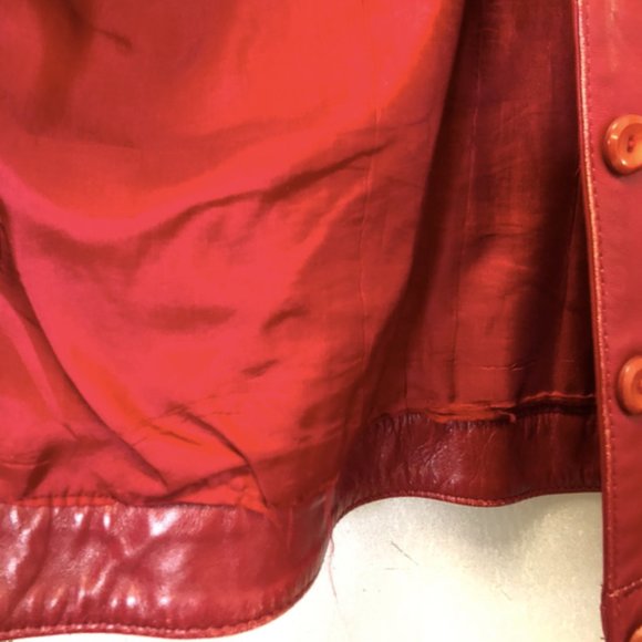 Vintage Red Leather Jacket of your Dreams! - Picture 7 of 15